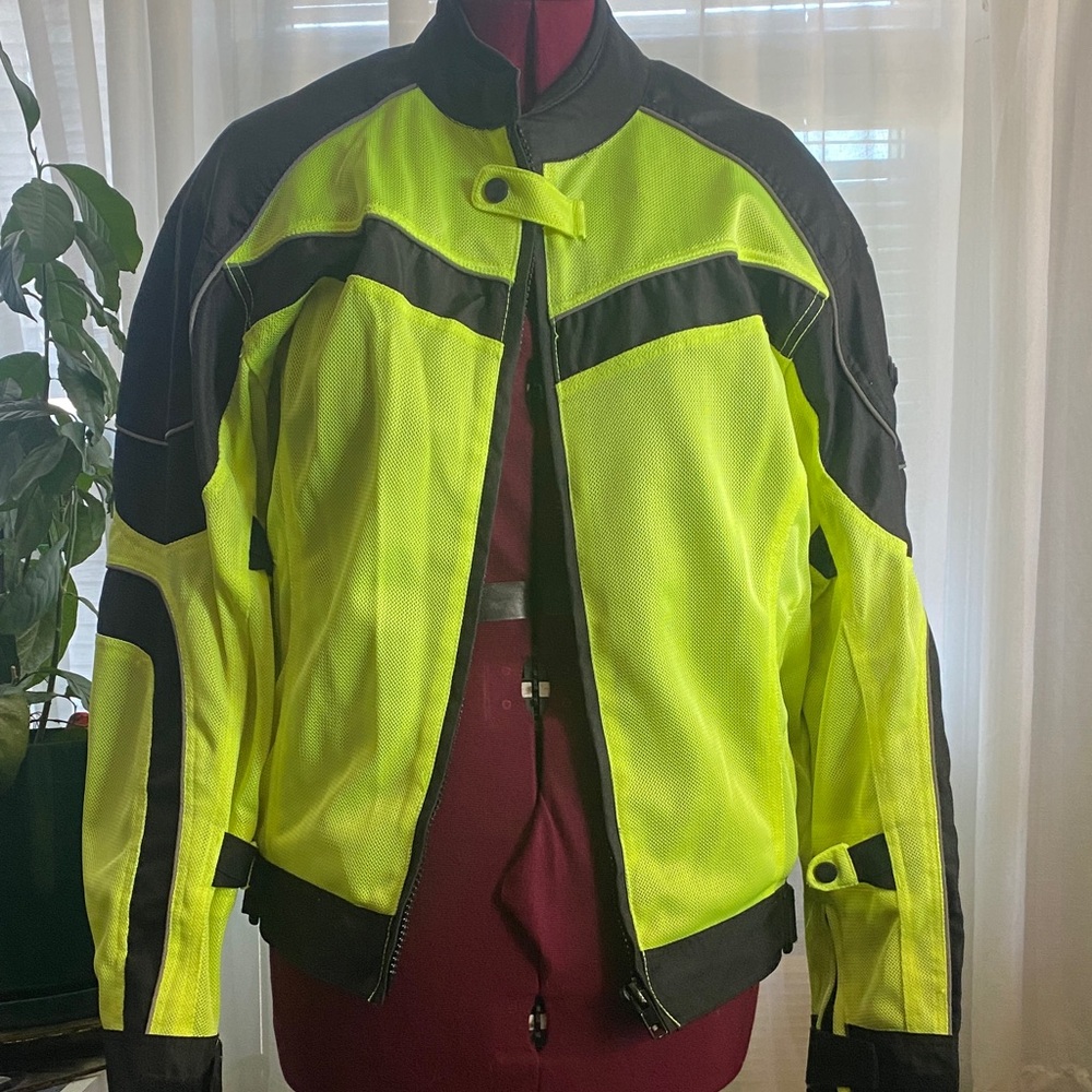 Neon Yellow and Black Bilt Techno Mesh Jacket.